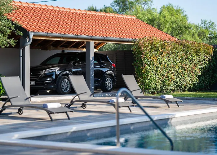 Pietra- Modern Rustic Poolside Oasis Villa Benkovac